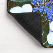 Variegierter Blue Hydrangea Mouse Pad Mousepad (Ecke)