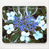 Variegierter Blue Hydrangea Mouse Pad Mousepad (Vorne)