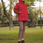 Variegiertes Poinsettia-Muster Leggings