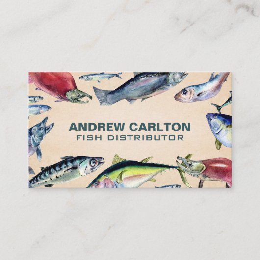 Varietal Fish | Fishing  Visitenkarte (Vorderseite)