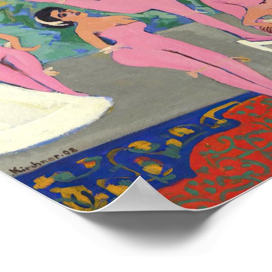 Varieté-Show | Ernst Ludwig Kirchner Poster (Ecke)