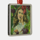 Variety auserlesener See Keuka Trauben-Aufkleber Ornament Aus Metall (Rechts)