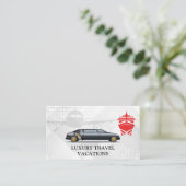 Variety Travels | Business Vacation Visitenkarte (Stehend Vorderseite)