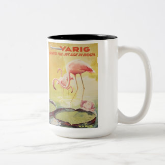 Varig Vintage Poster für Brasilien Tasse