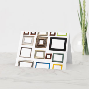 Various Colorful Picture Frames Karte
