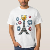 Various Places: Caffee in Paris. T-shirt Man #2 (Vorderseite)