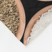 Various spices and food ingredients fleecedecke (Ecke)