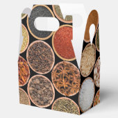 Various spices and food ingredients geschenkschachtel (Geöffnet)