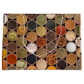 Various spices and food ingredients große geschenktüte (Vorderseite)