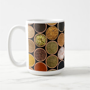 Various spices and food ingredients kaffeetasse