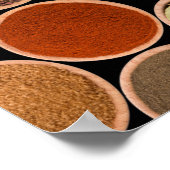 Various spices and food ingredients poster (Ecke)