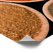 Various spices and food ingredients poster (Ecke)