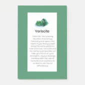Variscite Crystal Meaning Jewelry Post-it Notes Klebezettel (Vorderseite)