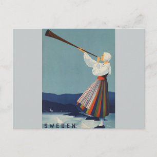 Värmland Schweden - Vintage Reise Postkarte