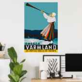 Varmland Sweden Vintage Travel Poster (Heimbüro)