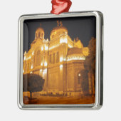 Varna Kathedrale am Abend Silbernes Ornament (Links)