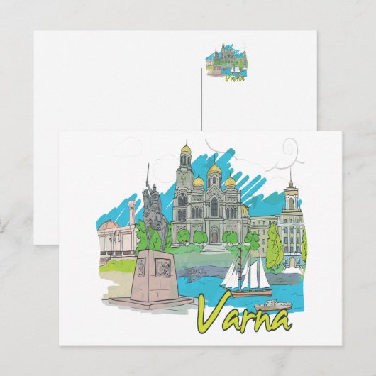 Varna Postkarte (Vorne/Hinten)