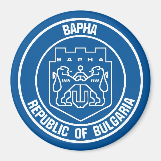Varna Round Emblem Magnet (Vorne)