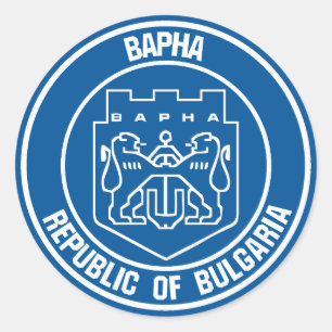 Varna Round Emblem Runder Aufkleber