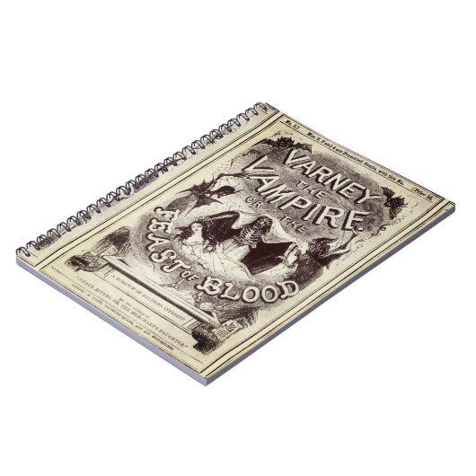 Varney the Vampire (Titelblatt für Veröffentlichun Notizblock (Linke Seite)