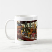 Varnish, Seife und Klebstoff Kaffeetasse (Links)