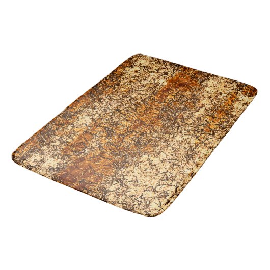 Varnish Textur auf Rohholz Badematte (Schrägansicht)