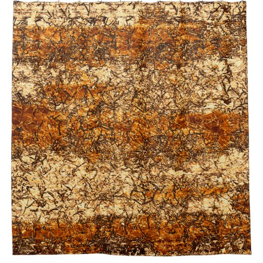 Varnish Textur auf Rohholz Duschvorhang (Vorderseite)