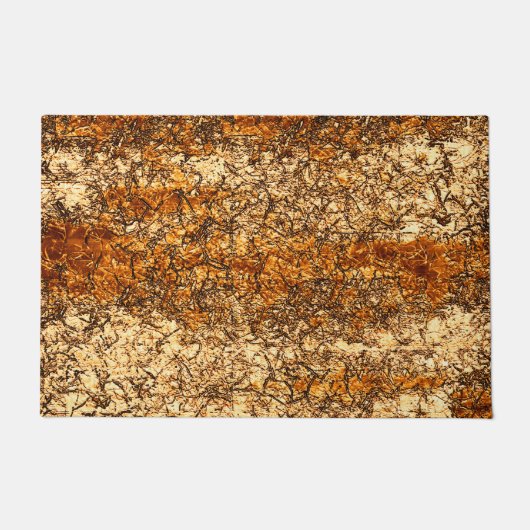 Varnish Textur auf Rohholz Fußmatte (Vorderseite)