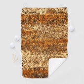 Varnish Textur auf Rohholz Golfhandtuch (Insitu)