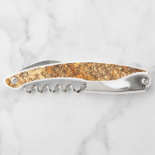 Varnish Textur auf Rohholz Kellnermesser (Rückseite)