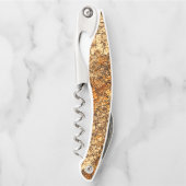 Varnish Textur auf Rohholz Kellnermesser (Vorderseite)