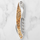 Varnish Textur auf Rohholz Kellnermesser (Rückseite)