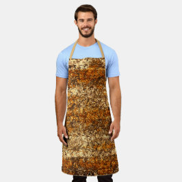 Varnish Textur auf Rohholz Schürze