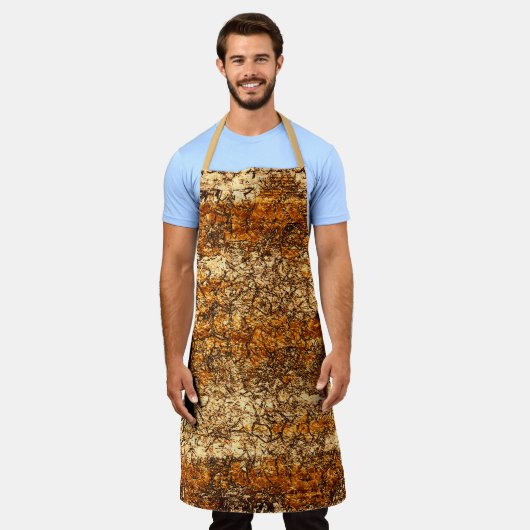 Varnish Textur auf Rohholz Schürze (Getragen)