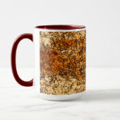 Varnish Textur auf Rohholz Tasse (Links)