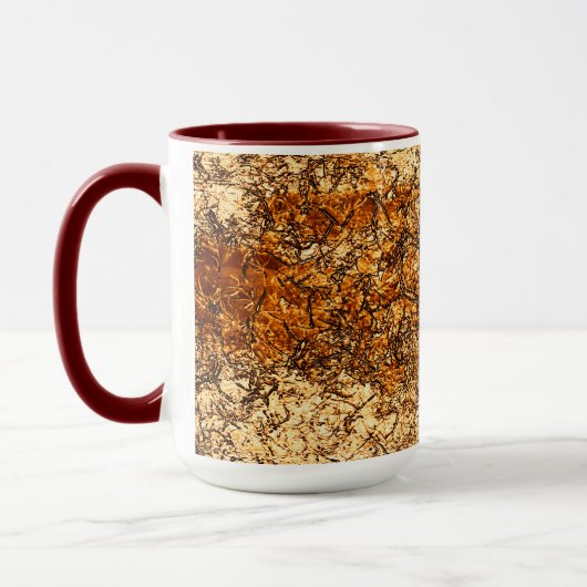 Varnish Textur auf Rohholz Tasse (Links)