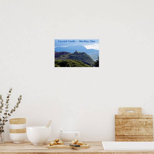 Varrich Castle - MacKay Clan Poster (Küche)