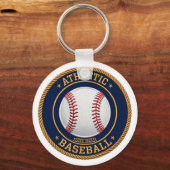 Varsity Baseball Red Stitch Keychain Schlüsselanhänger (Rückseite)