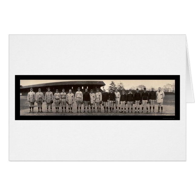 Varsity Baseball Yale Foto 1910 (Vorderseite (Horizontal))