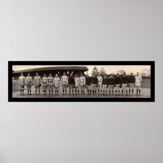 Varsity Baseball Yale Foto 1910 Poster (Vorne)