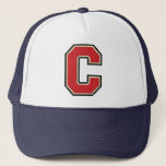 Varsity Letter "C" Truckerkappe<br><div class="desc">Letter C Trucker Hat</div>