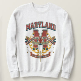 Varsity letter M University of Maryland  Sweatshirt