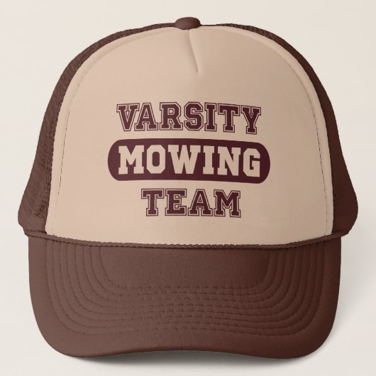 Varsity Mowing Trucker Hat Truckerkappe (Vorderseite)