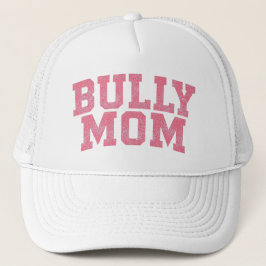 Varsity Pink Bully Dog Mom | Bulldog Pitbull Mama Truckerkappe