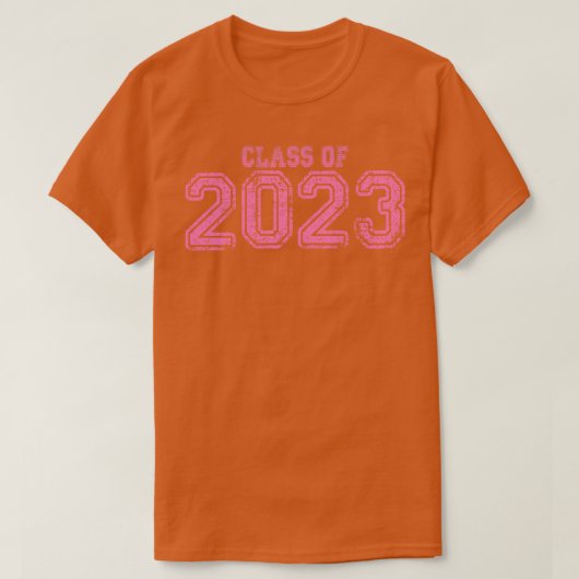 Varsity Pink Class of 2023 T-Shirt (Design vorne)