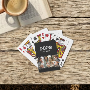 Varsity Pops 3 Foto Großvater Spitzname Est Jahr Spielkarten