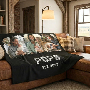 Varsity Pops 3 Foto Großvater Spitzname Gegründete Fleecedecke