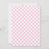 Varsity preppy pastellpflaster notebook 10. Geburt Einladung (Rückseite)