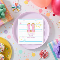 Varsity preppy pastellpflaster notebook 11. Geburt
