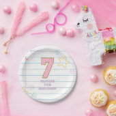 Varsity preppy pastellpflaster notebook 7. Geburts Pappteller (Party)